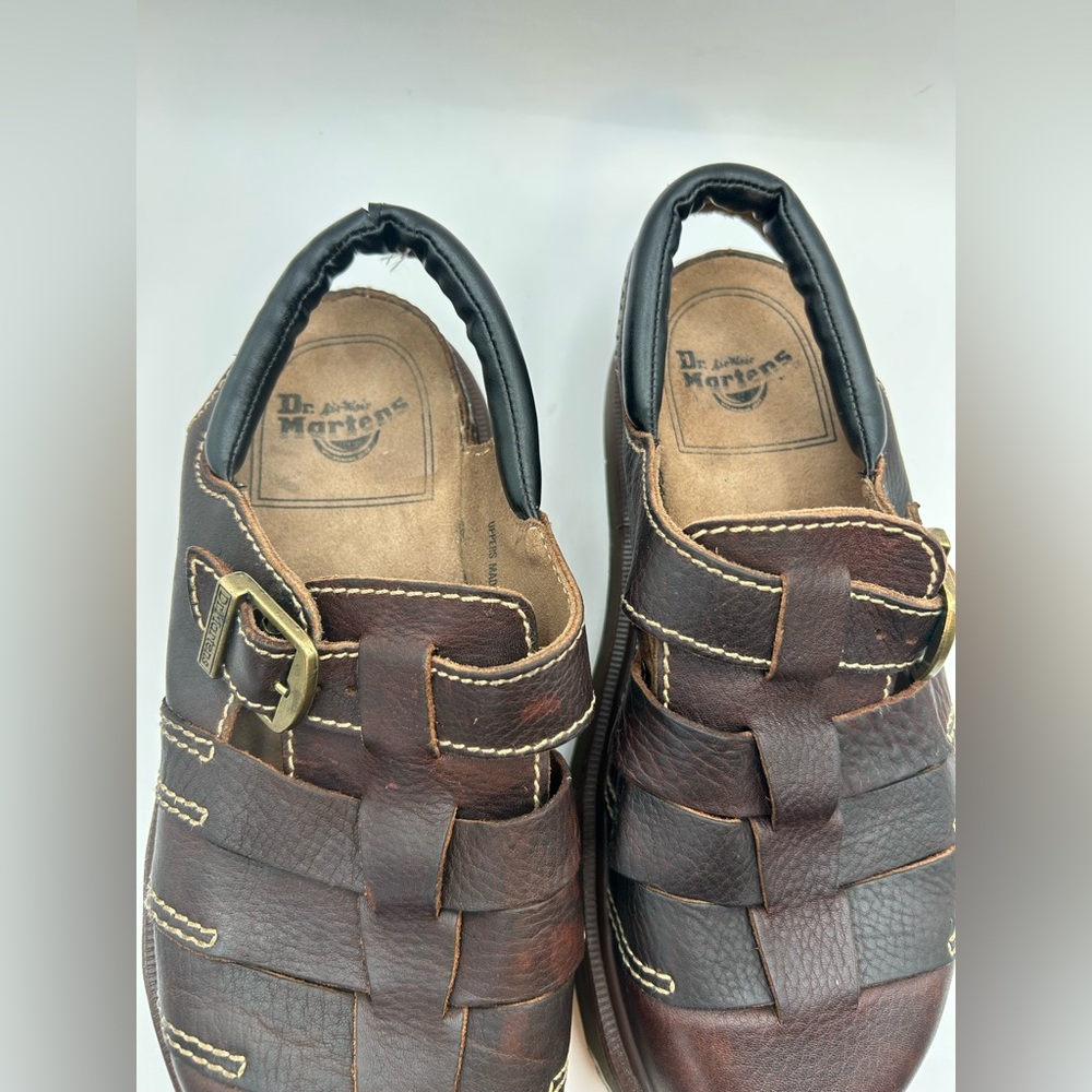 DR. MARTENS RARE VINTAGE 8332 fisherman leather sandals MADE IN ENGLAND US 10 - Picture 16 of 16